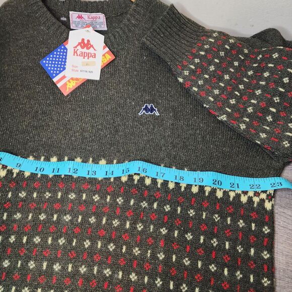 Vintage 70s Robe Di Kappa Shetland Wool Sweater Fair Isle New Deadstock Rare - Picture 11 of 15